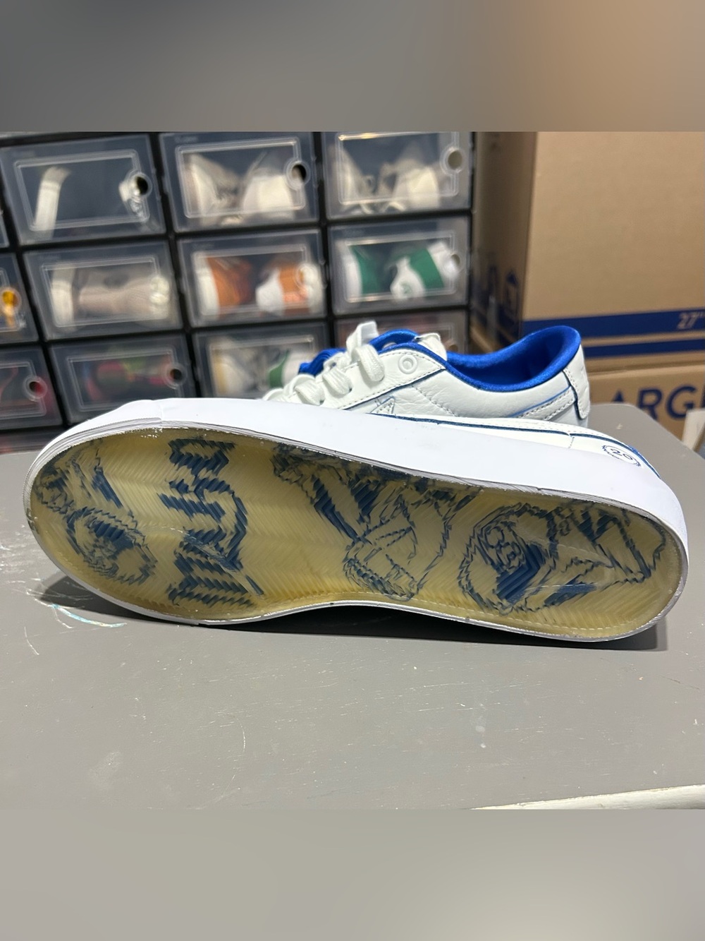 Nike GT Low Skate Sneakers in White and Blue Sz 8 - Picture 4 of 9